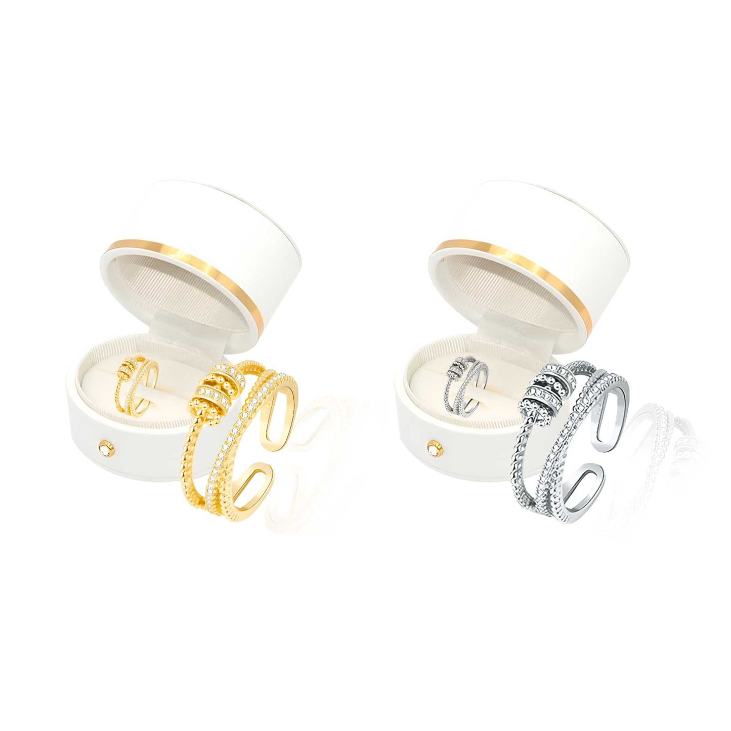 JANSIO Threanic Triple-Spin Ring(Limited time discount 🔥 last day)