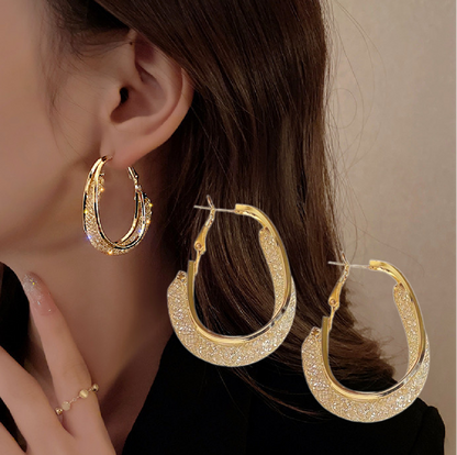 Histone Lymphatic fashion Oval Earrings（Limited Time Discount 🔥 Last Day）