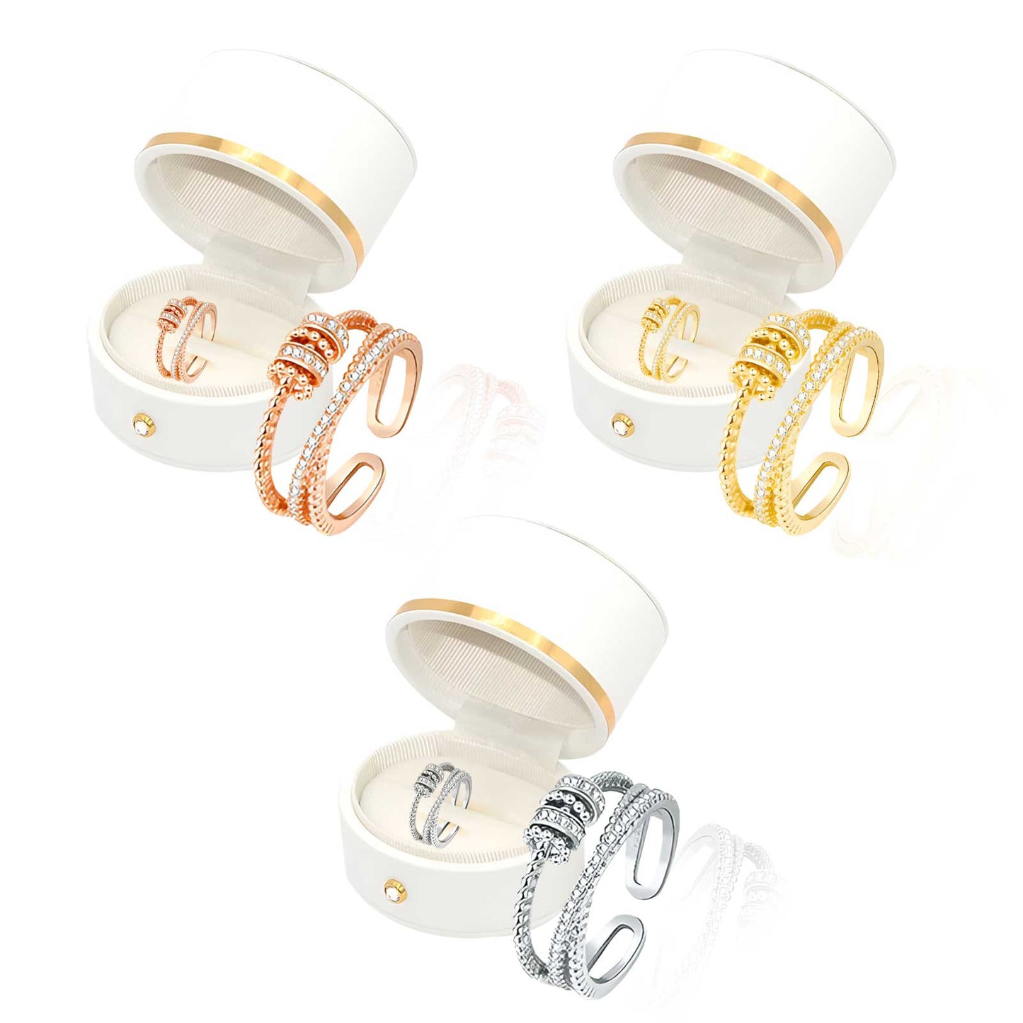 JANSIO Threanic Triple-Spin Ring(Limited time discount 🔥 last day)