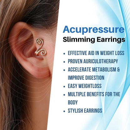 🔥LAST DAY SALE-80% OFF)Histone Acupressure Slimming Earrings