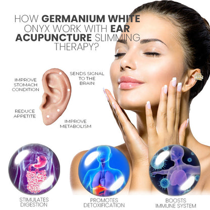 🔥LAST DAY SALE-80% OFF)Histone Lymphvity Auriculotherapy White Onyx EarCuff